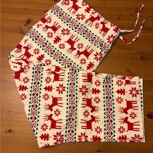 Hanna Andersson Adult Family Flannel Pajama Pants ‘Dear Deer’ pattern NWOT